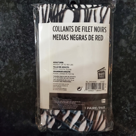 Black Net Tights- Color: Black- Size: One Size- New- RRR Halloween Acc - Picture 2 of 2